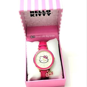 Hello Kitty Sanrio Watch Pink with Charm, New in Box.